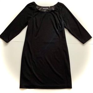 NWT TAHARI Black Boatneck Dress
